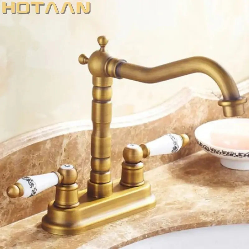 Antique Brass Ceramic Faucet