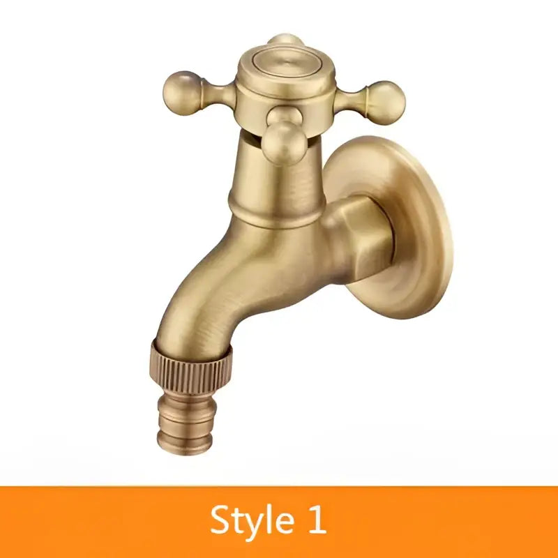 Brass Vintage Garden Bibcock