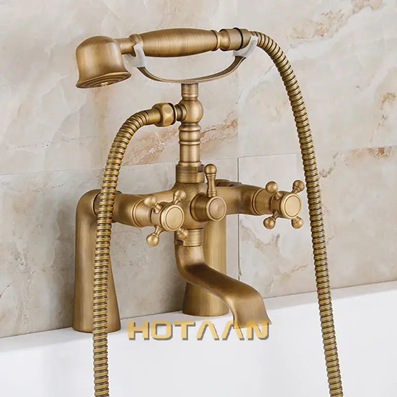 Antique Brass Bathtub Faucet