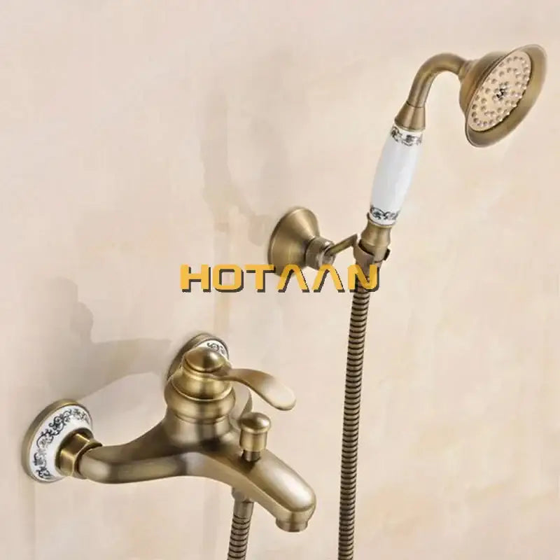 Brass Floral Shower Head