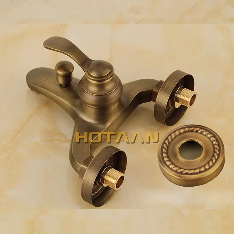 Brass Vintage Shower Kit