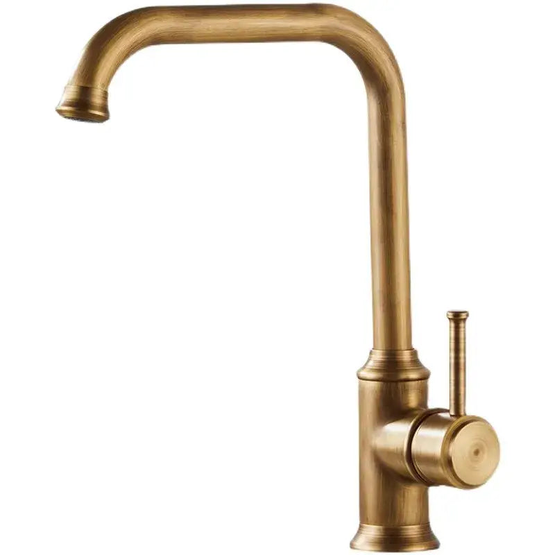 Brass Swivel Spout Kitchen Faucet