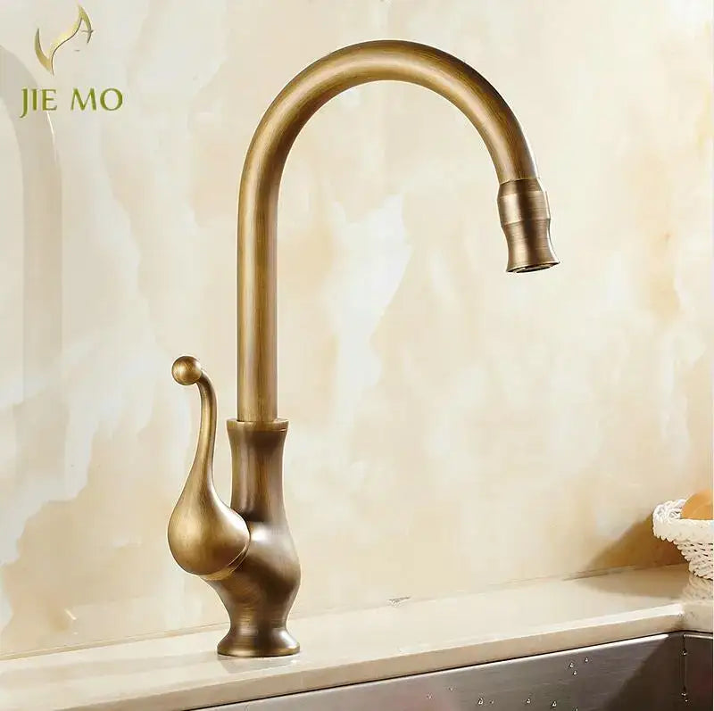 Brass Floral Basin Faucet