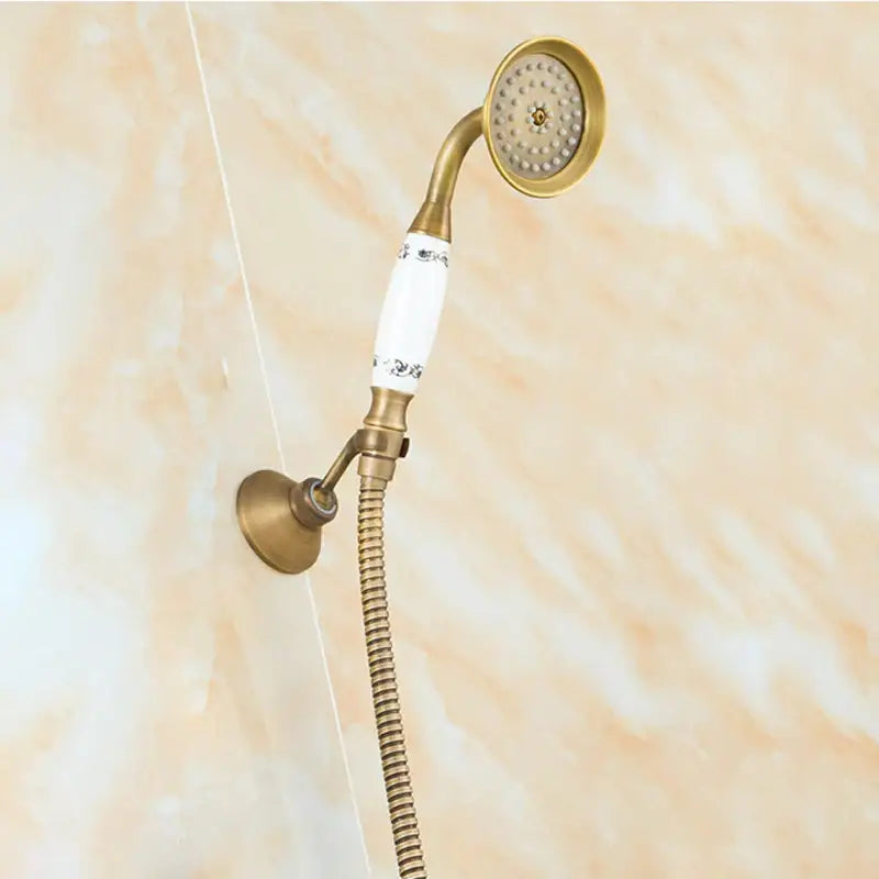 Antique Brass Rainhead Faucet