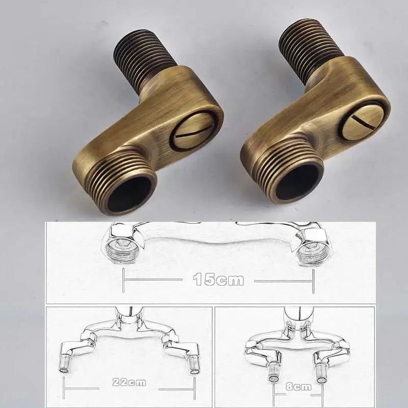 Antique Brass Rainhead Faucet