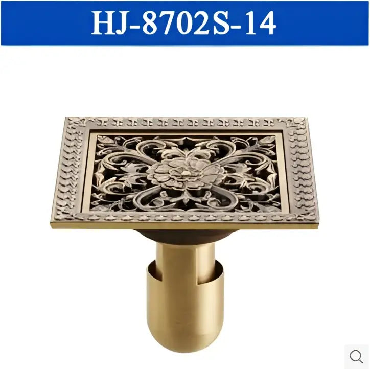 Brass Floral Shower Grate