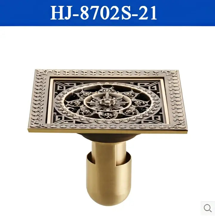 Brass Floral Shower Grate