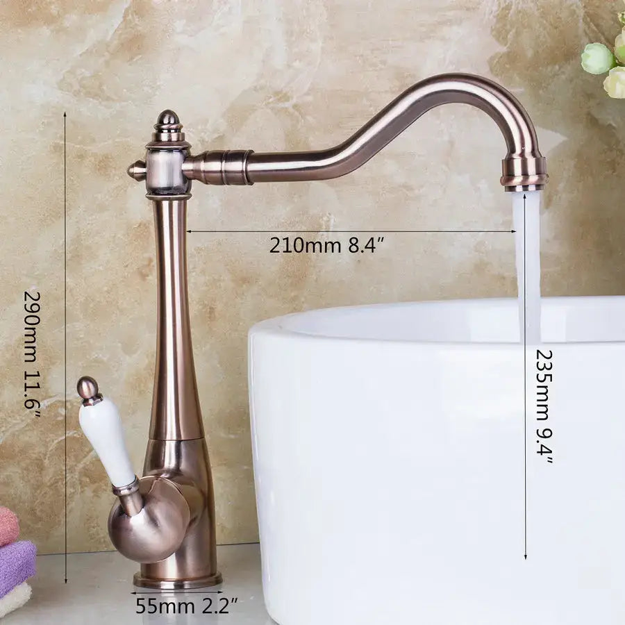 Brass Modern Kitchen Faucet