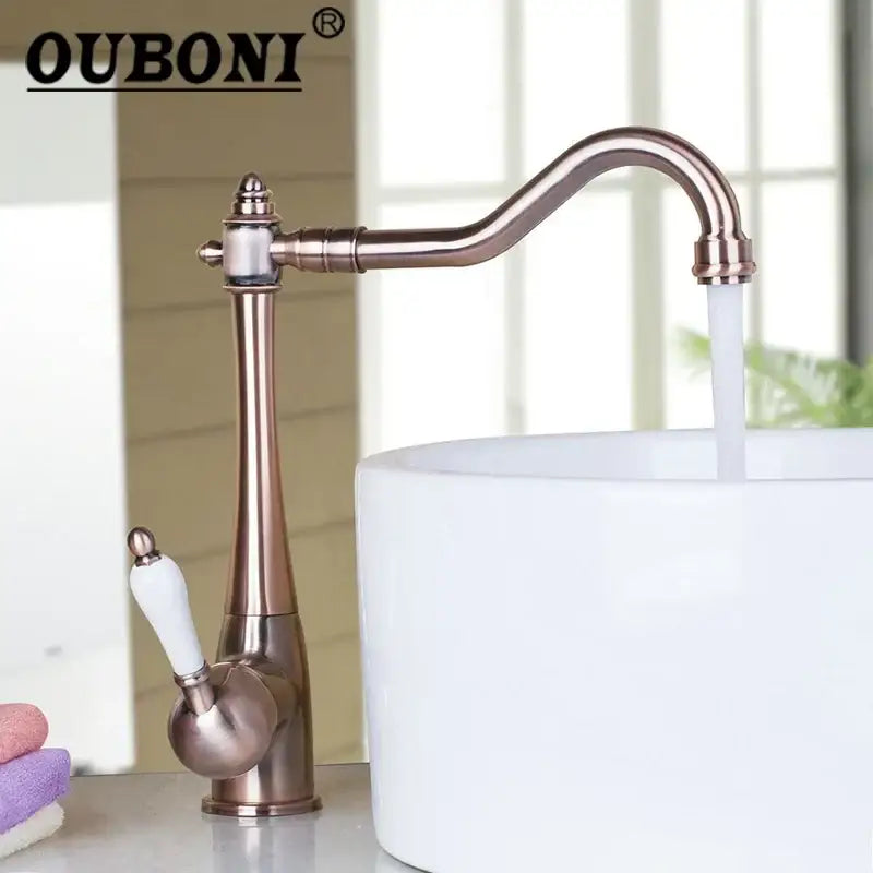 Brass Modern Kitchen Faucet