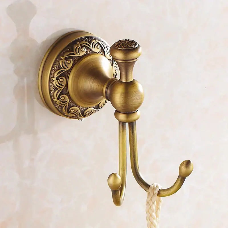Antique Brass Towel Hooks