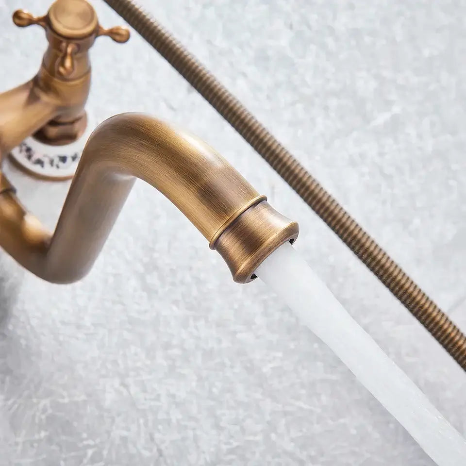 Brass Curved Spout Mixer