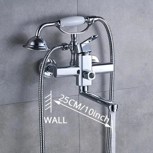 Brass Curved Spout Mixer