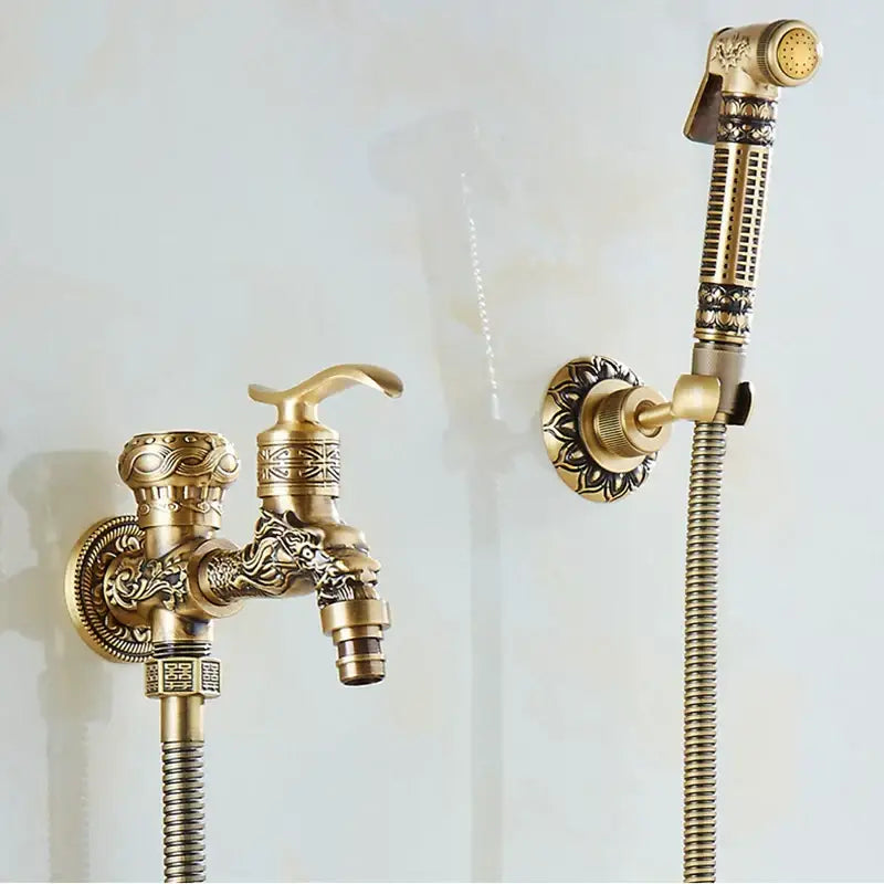 Antique Brass Bidet Faucet
