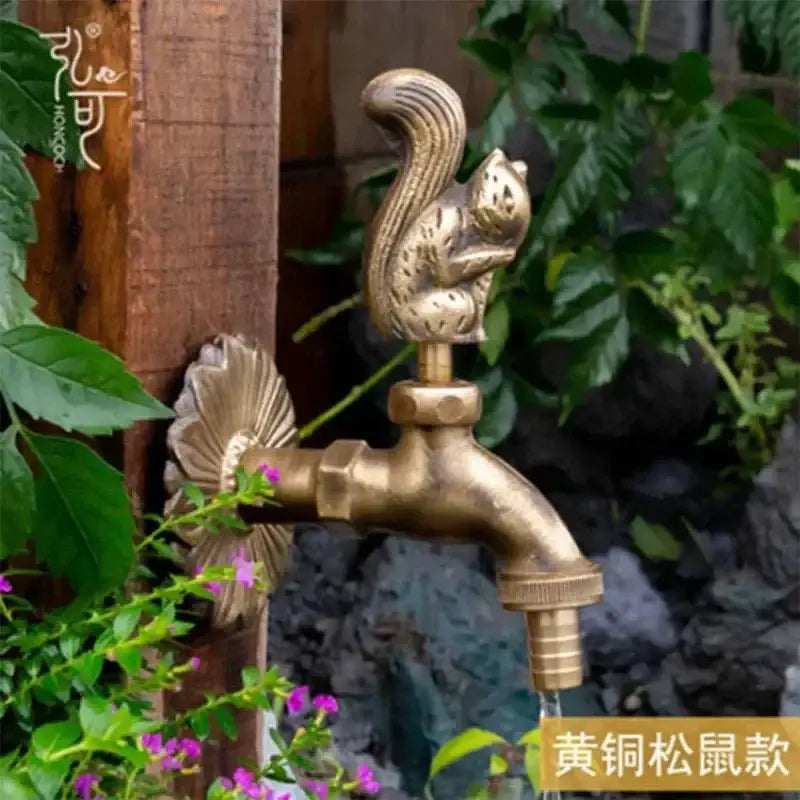 Brass Bird Garden Faucet