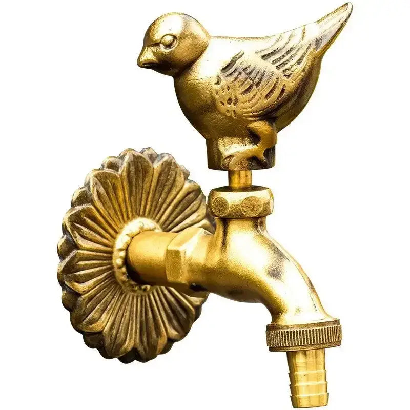Brass Bird Garden Faucet