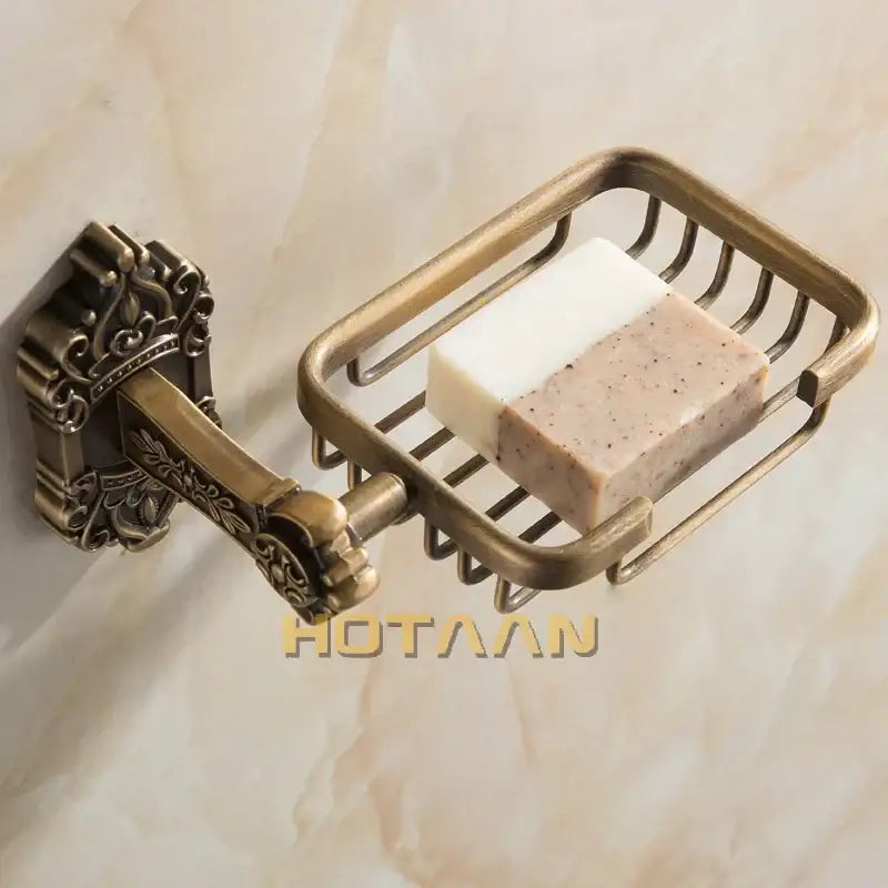 Brass Scrollwork Soap Basket