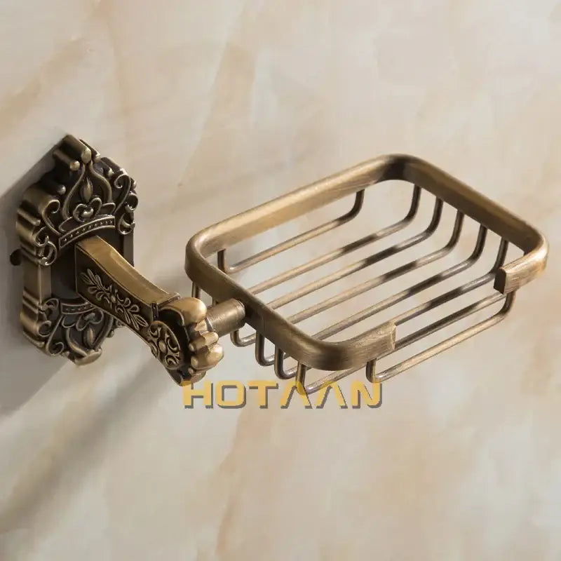 Brass Scrollwork Soap Basket