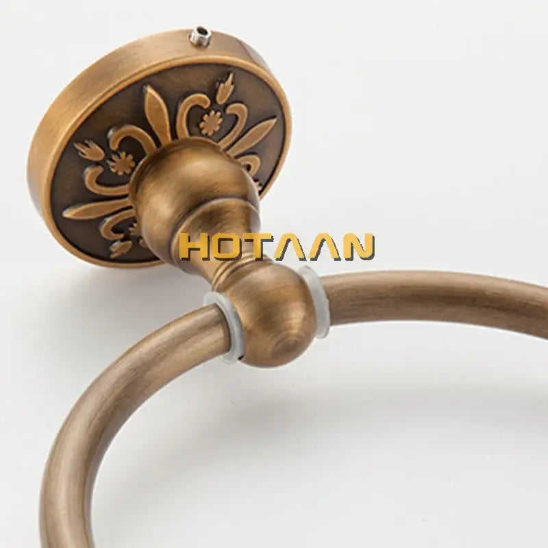 Brass Engraved Towel Holder