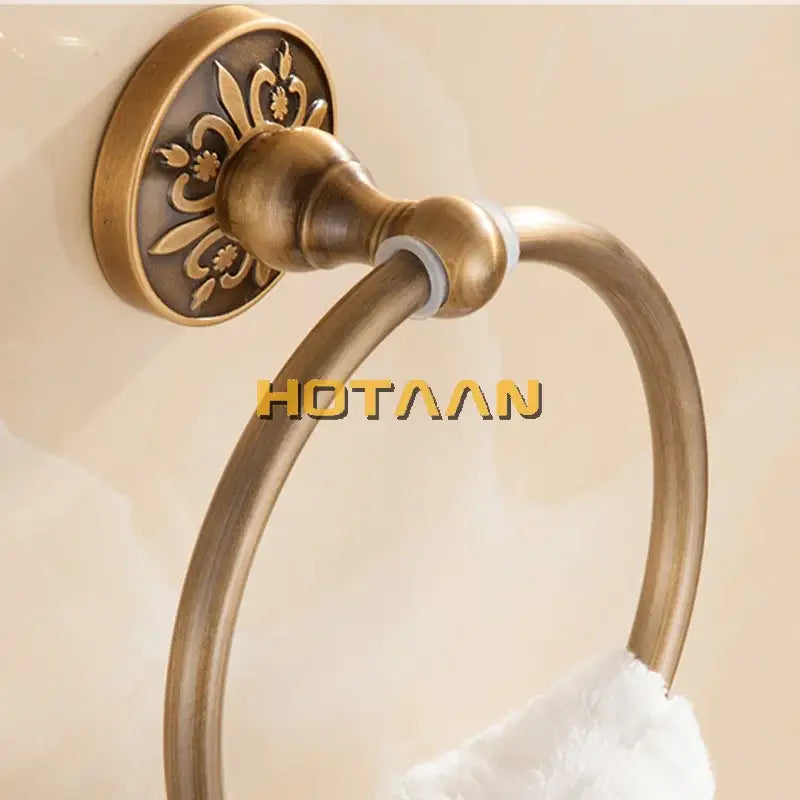 Brass Engraved Towel Holder