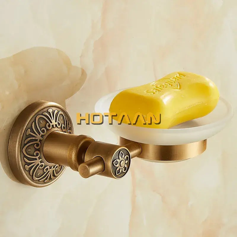 Brass Glass Soap Dish