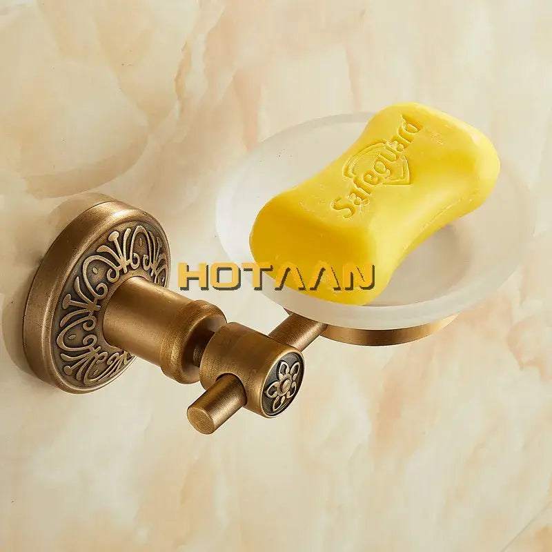 Brass Glass Soap Dish
