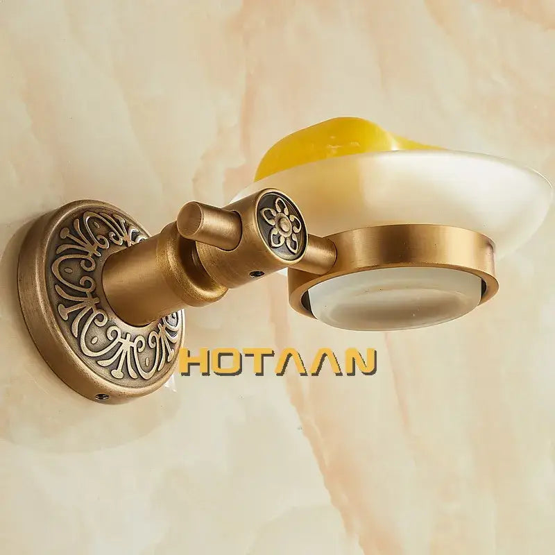 Brass Glass Soap Dish