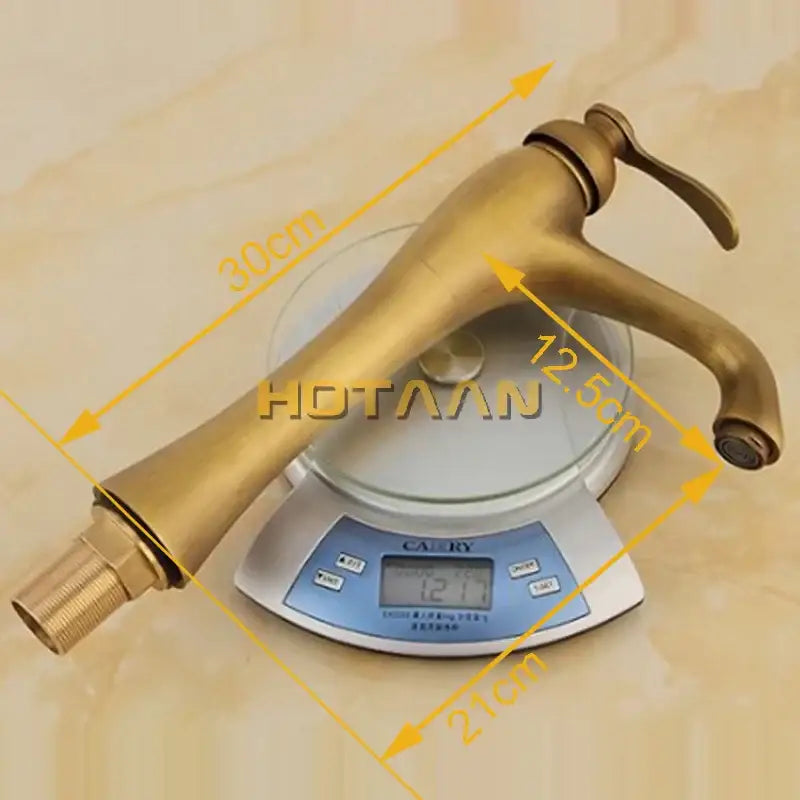 Antique Brass Waterfall Basin Faucet