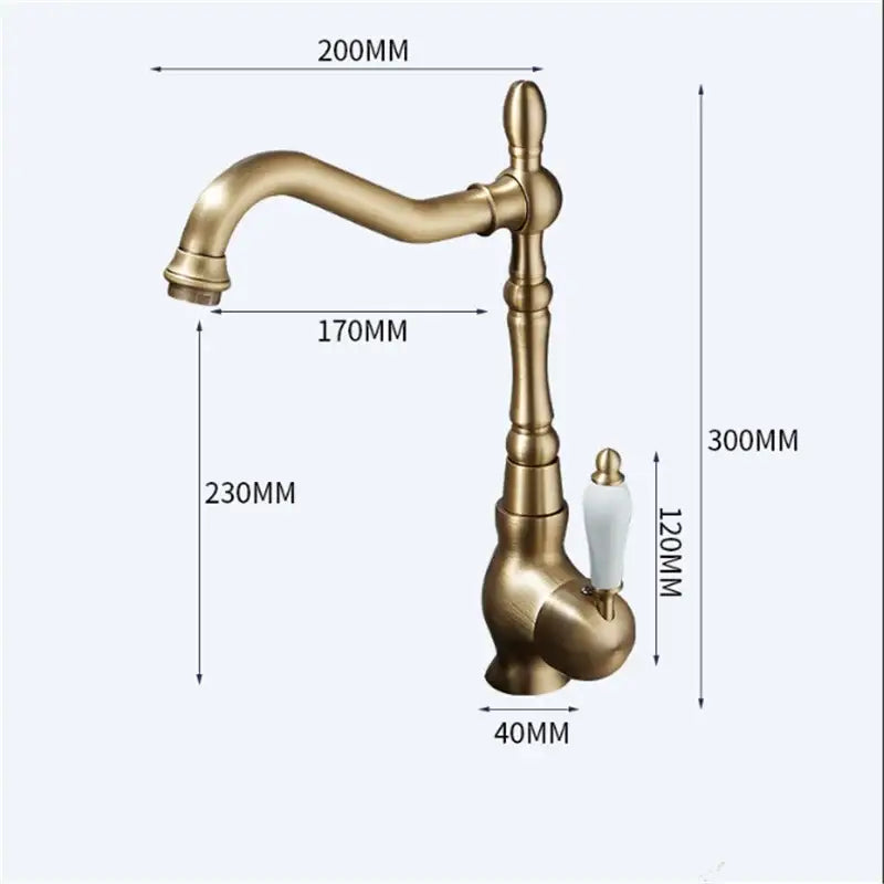 Antique Bronze Kitchen Faucet