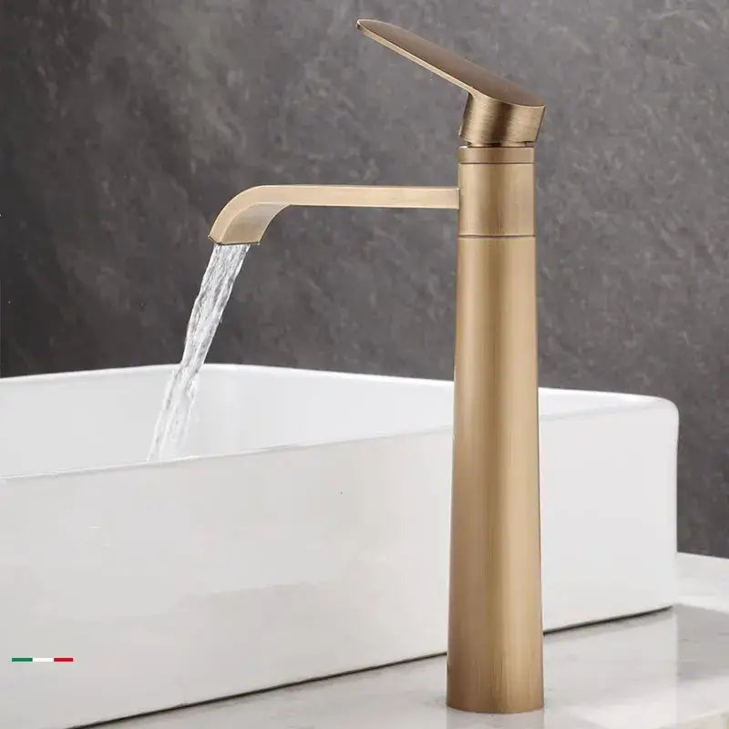 Tall Bronze Mixer Faucet