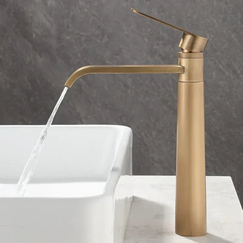 Tall Bronze Mixer Faucet