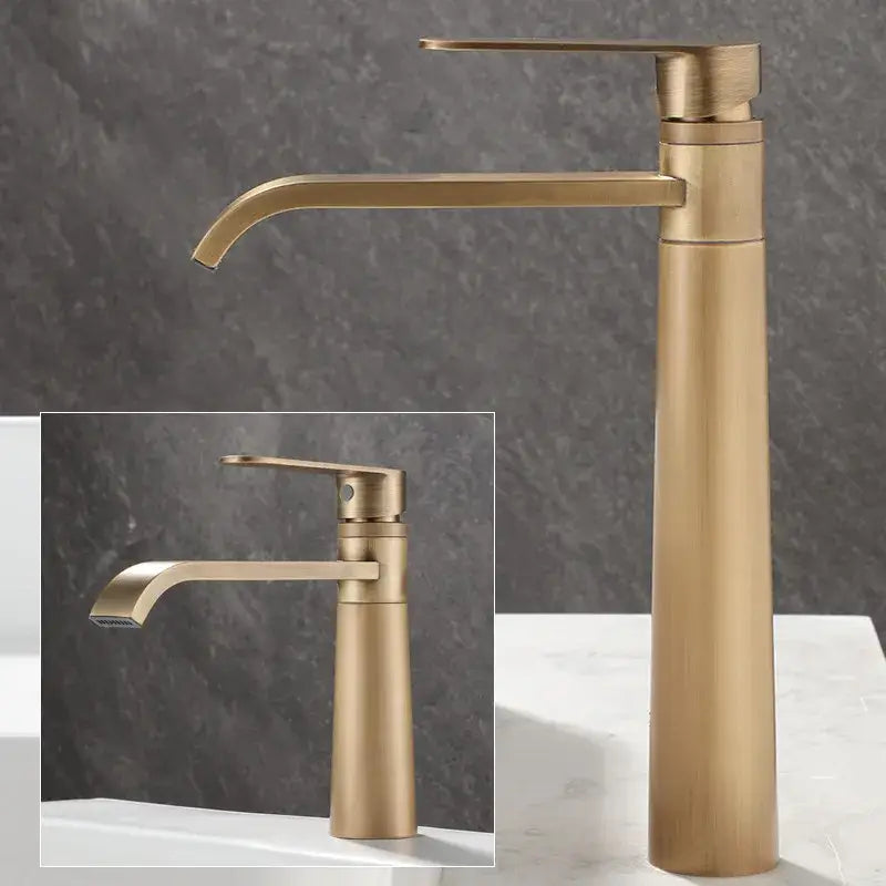 Tall Bronze Mixer Faucet