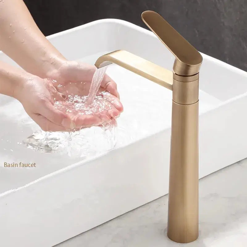 Tall Bronze Mixer Faucet
