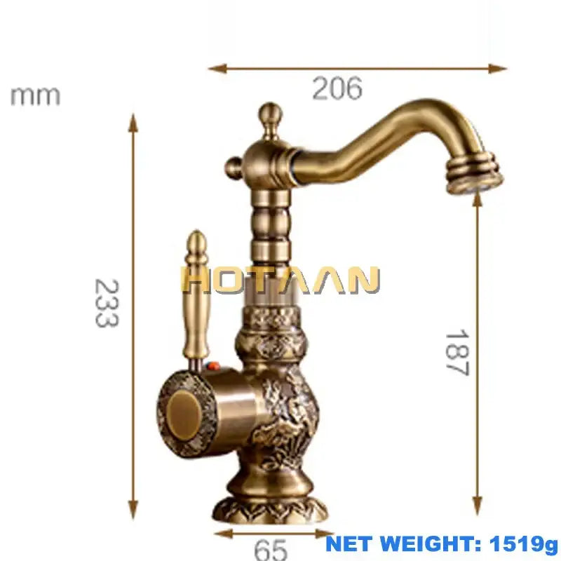 Bronze Antique Basin Faucet