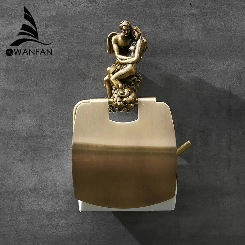 Antique Bronze Toilet Holder