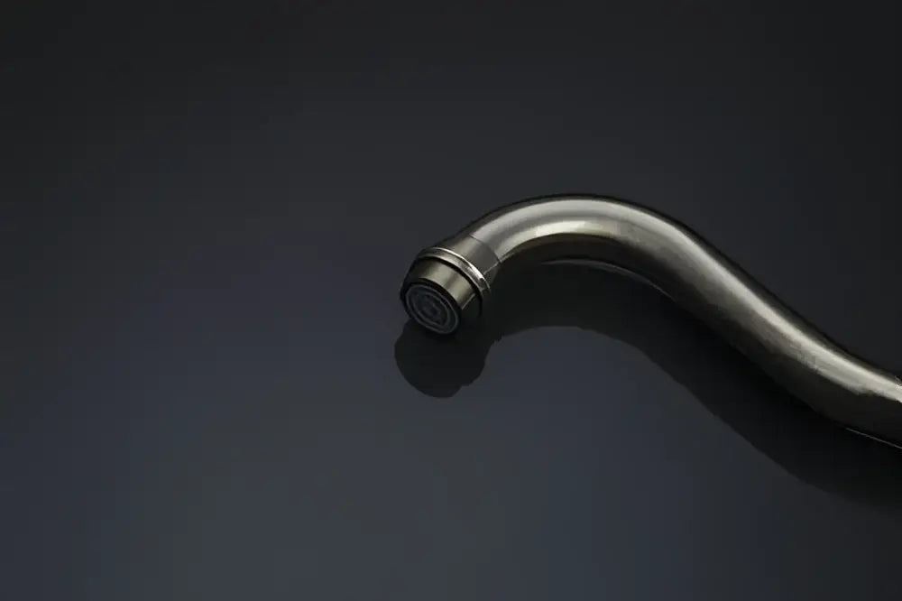 Antique Brass Swivel Dual-Handle Kitchen Faucet