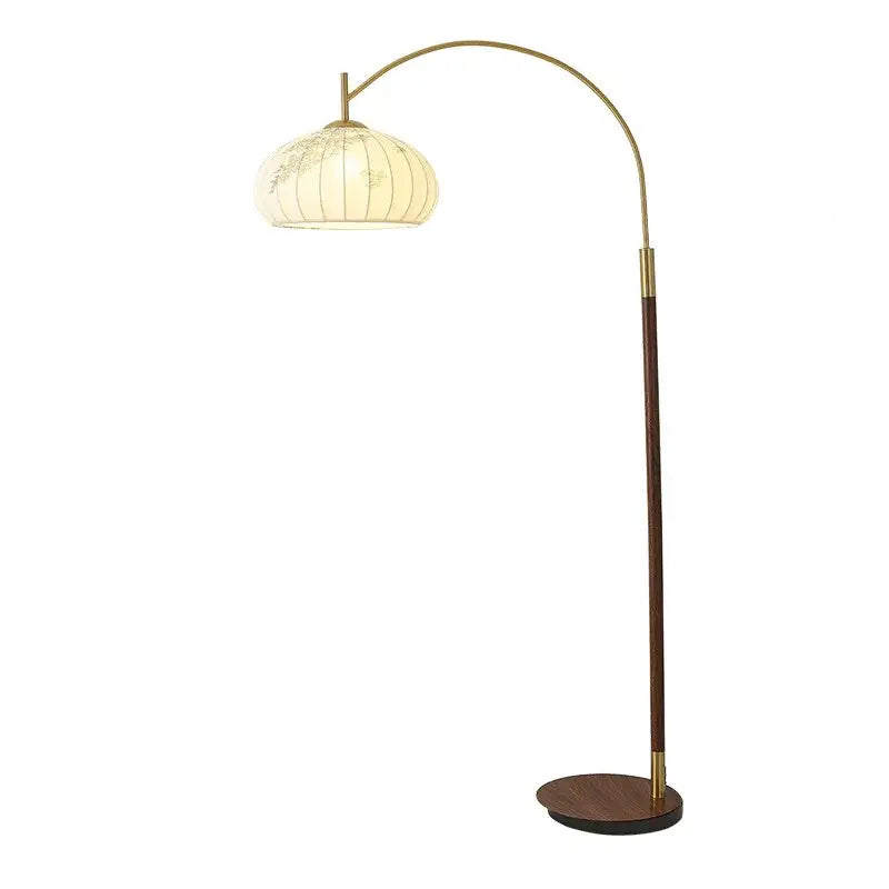 Brass Fishing Floor Lamp