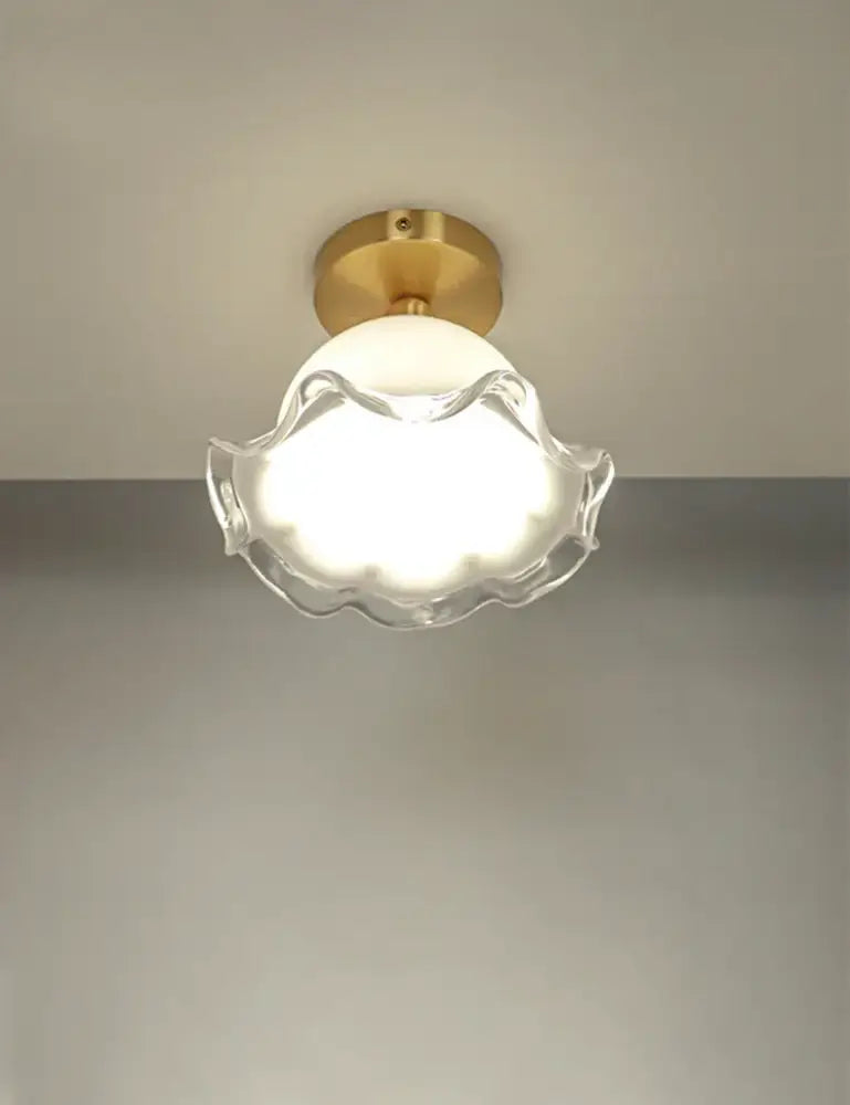 Antique White Glass Ceiling Light
