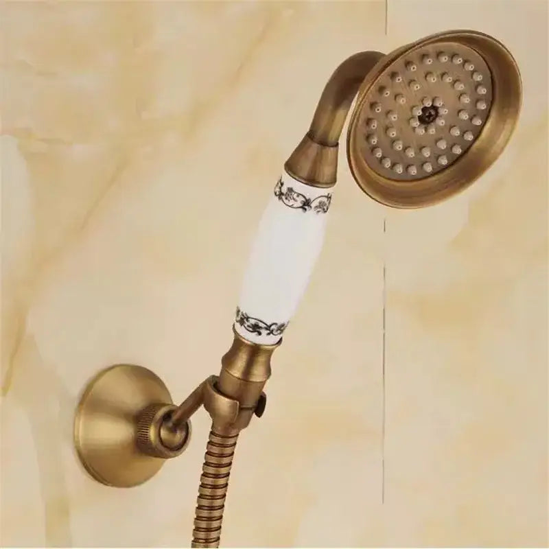 Antique Brass Shower Holder
