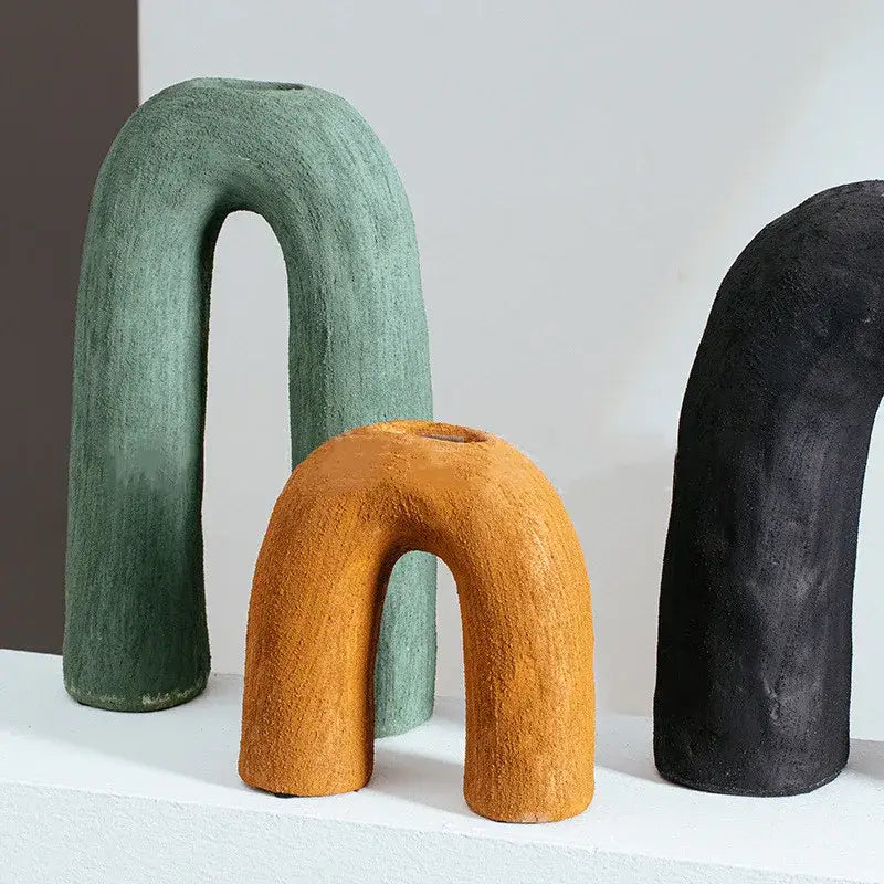 Arc Ceramic Vase Set
