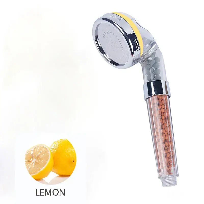 Chrome Aroma Shower Head Lavender Lemon Rose