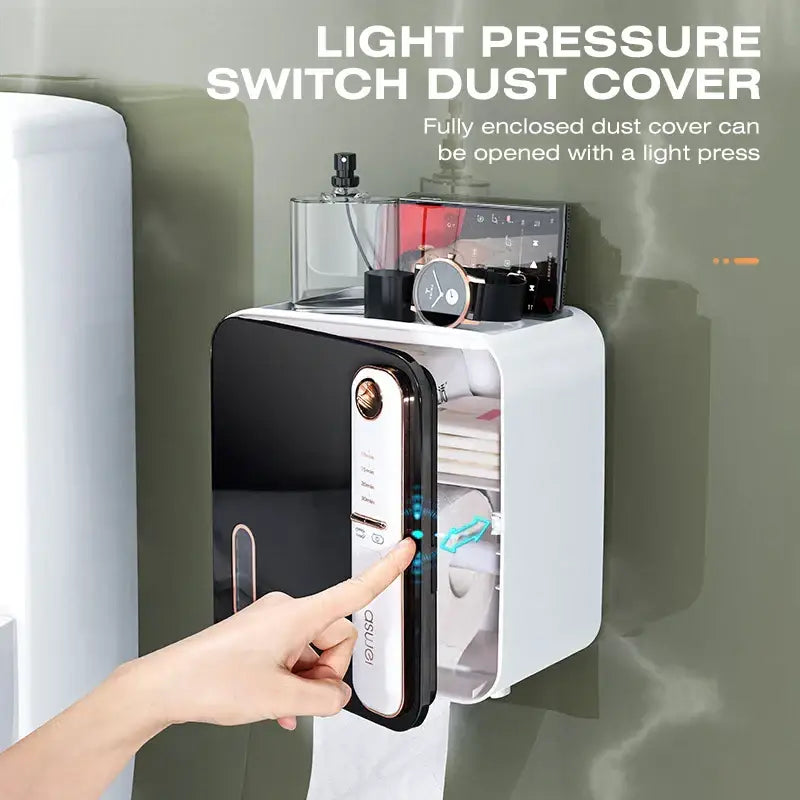 Gray Tissue Box Holder
