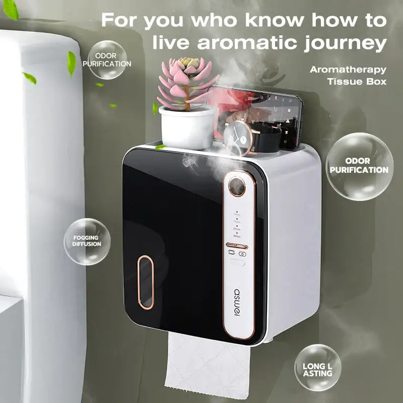 Gray Tissue Box Holder