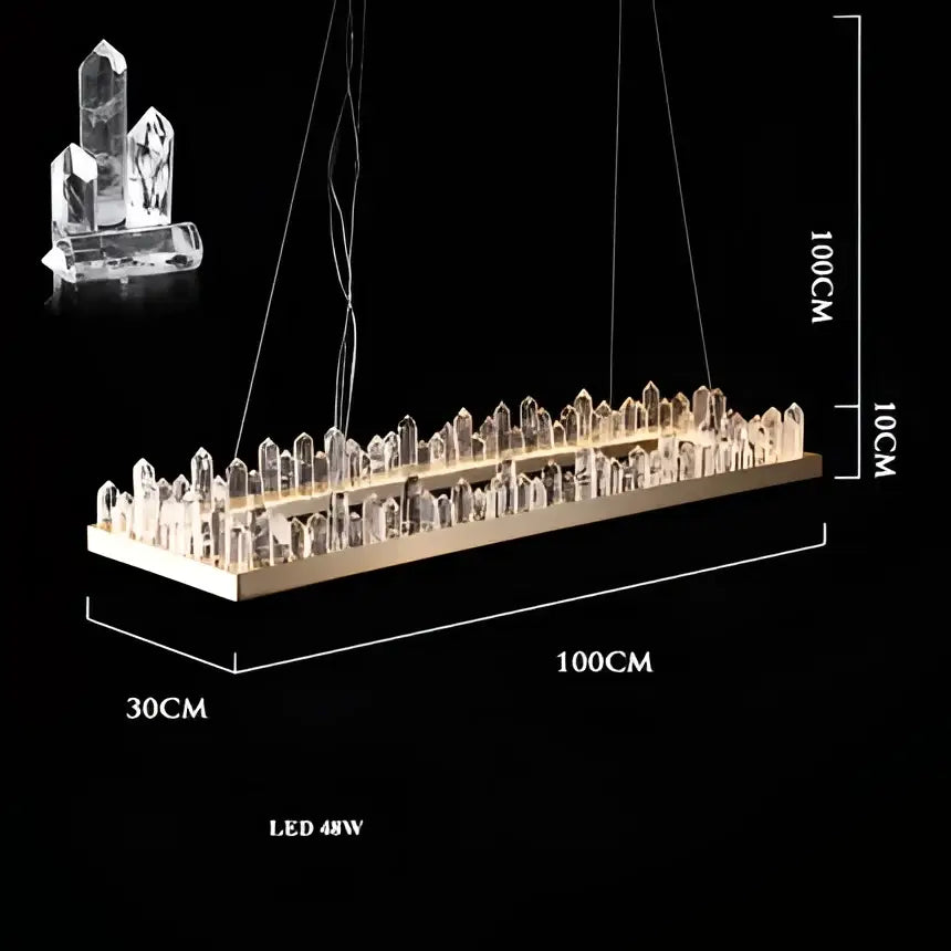 Black Arrow Crystal Chandelier