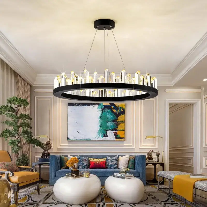 Black Arrow Crystal Chandelier
