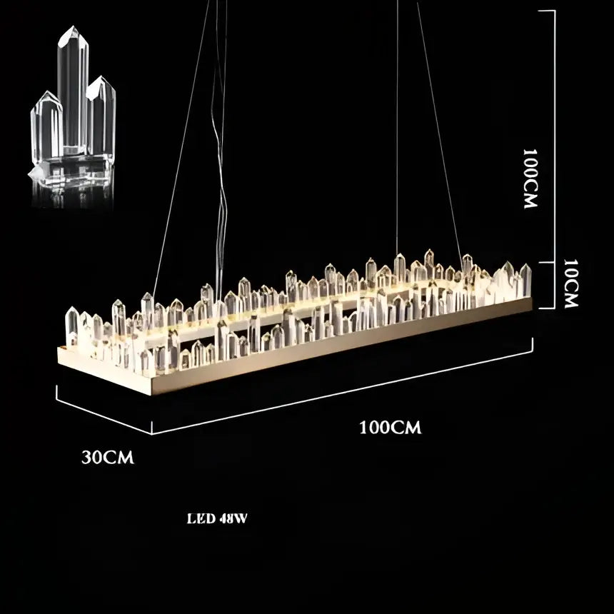 Black Arrow Crystal Chandelier