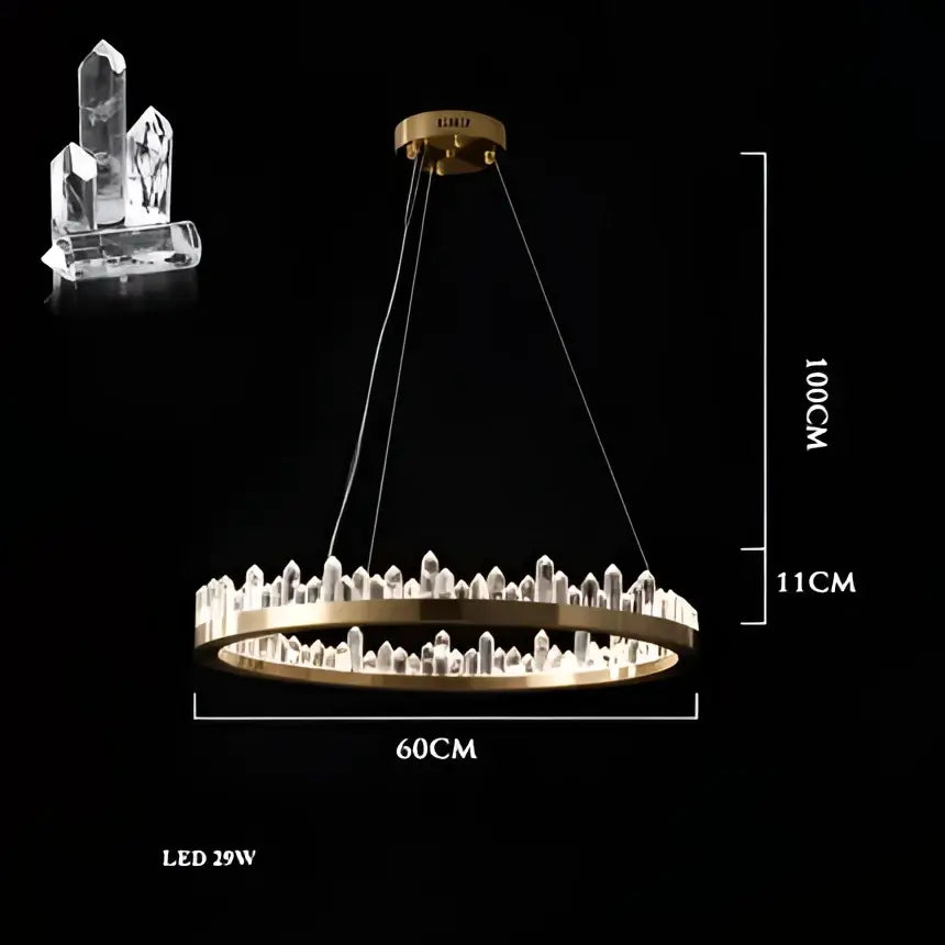 Black Arrow Crystal Chandelier