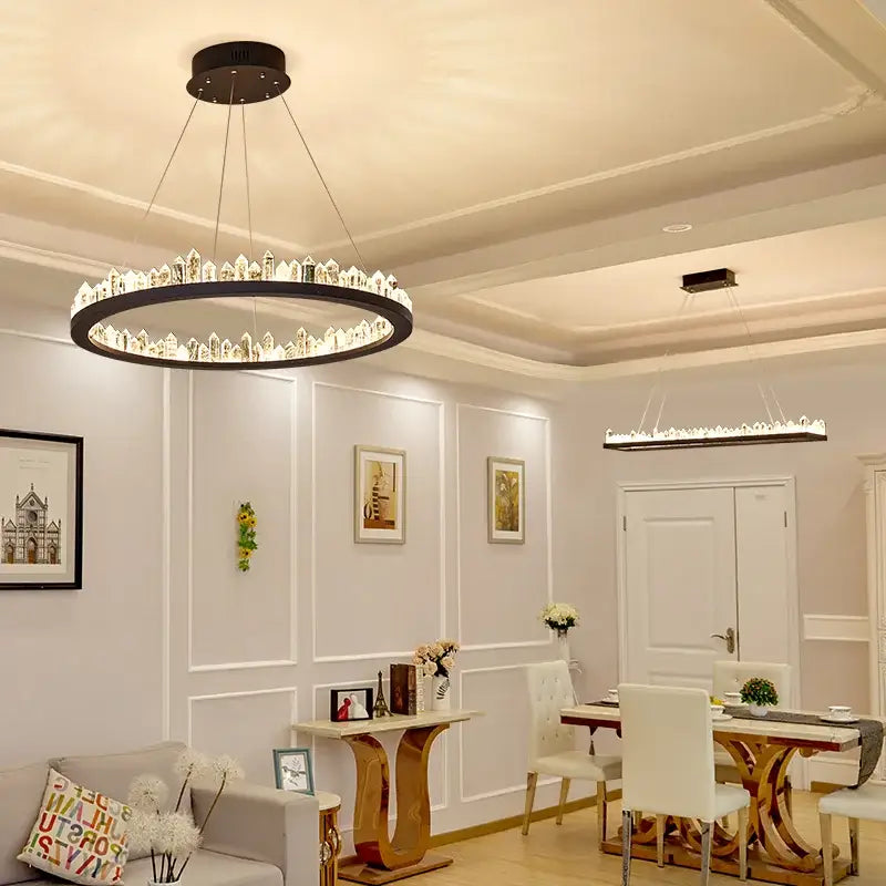 Black Arrow Crystal Chandelier