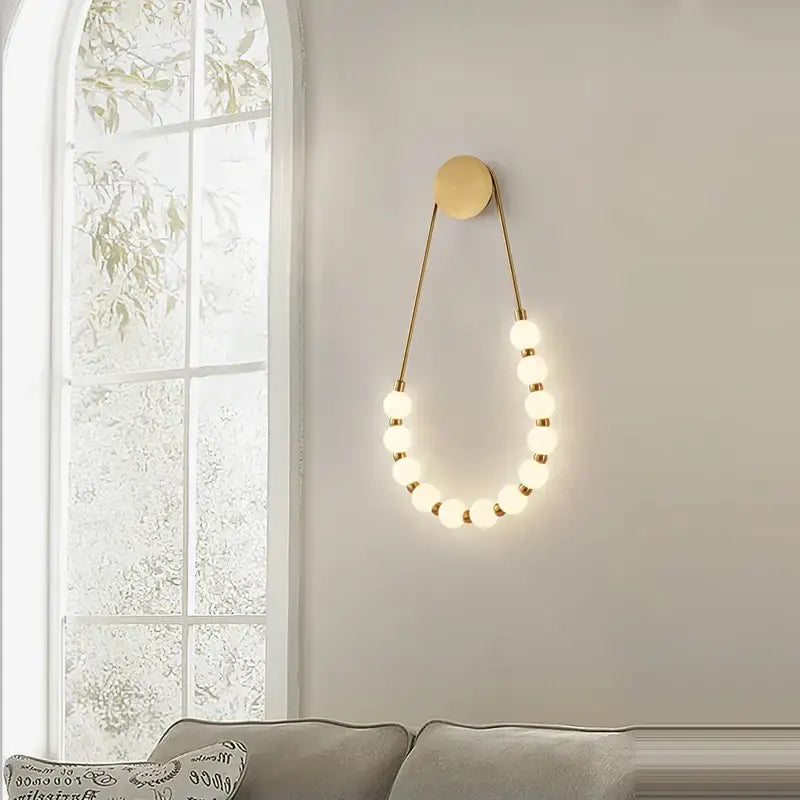 Black Gold Dimmable LED Bedside Sconce