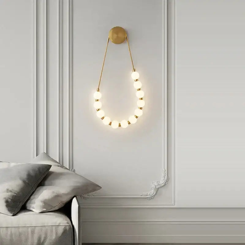 Black Gold Dimmable LED Bedside Sconce