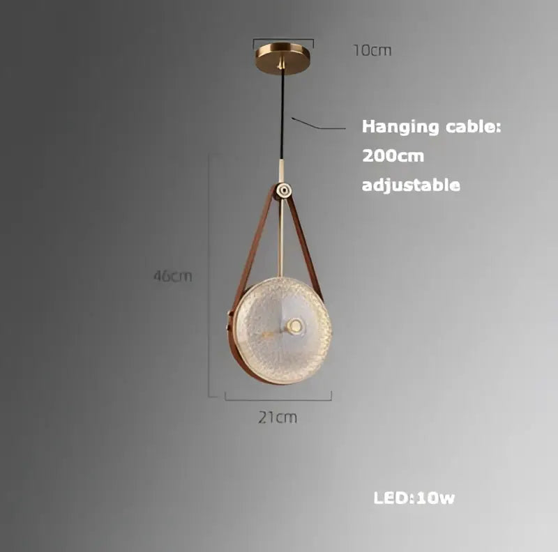 Woven Glass Pendant Light Art Deco Brass Dining Room